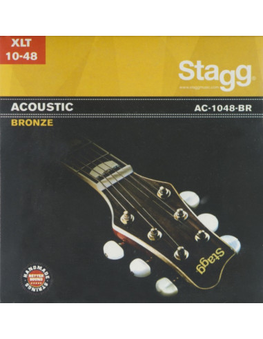 STAGG AC-1048-BRS JEU.GUIT.ACOUST.XTRA LT