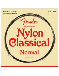 FENDER 100 JEU DE CORDES CLASSIQUE NYLON MEDIUM 28-43