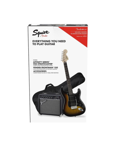 SQUIER Affinity Series Stratocaster HSS Pack - Brown Sunburst